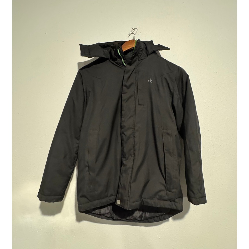 Calvin Klein Jeans‎ Kids' Black Hooded Lightweight Jacket Size 10-12